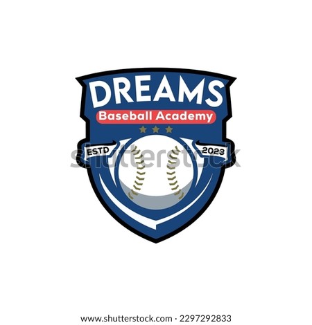 dreams baseball academy logo, gaming logo, versatile and business logo design.
