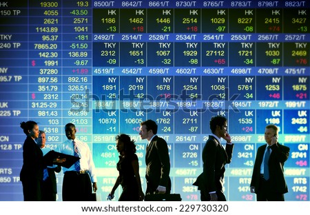 Business Stock Exchange Trading Concepts Royalty-Free Stock Photo #229730320