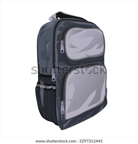 bag for school. vector illustration
