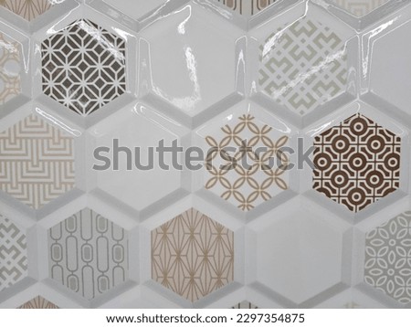 Mosaic patterned tile background design