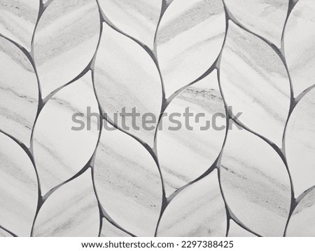 Knitted patterned abstract wall design