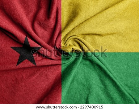 Fabric Flag of the Guinea-Bissau, National Flag of the Guinea-Bissau