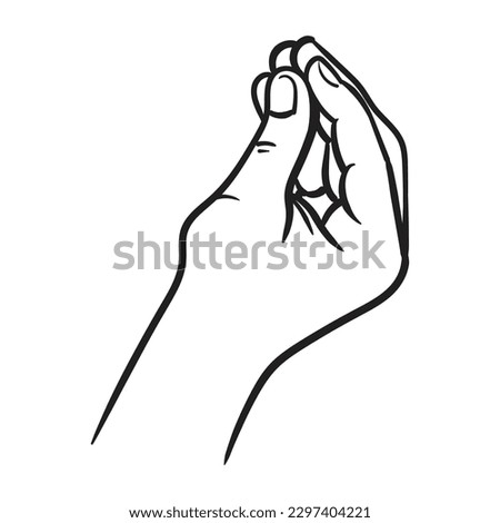 Bellissimo italian tasty food hand gesture sketch engraving vector illustration ,isolated on white background .
 Royalty-Free Stock Photo #2297404221