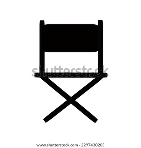 Director chair icon, film director icon. Vector illustration. Royalty-Free Stock Photo #2297430203