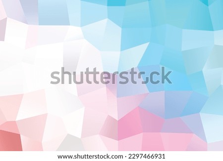 Light Blue, Red vector shining triangular template. Colorful illustration in abstract style with gradient. Triangular pattern for your business design.