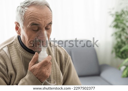 Copd, Medical Fibrosis Or Asthma Sick Patient. Royalty-Free Stock Photo #2297502377