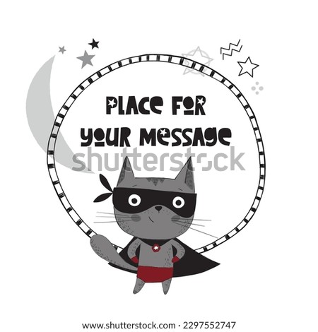 Superhero animal characters, wearing comic costumes. Hand drawn style vector illustration. Scandinavian 
design with neutral color pallet. Best to use for print  and as an Ad banners on social media