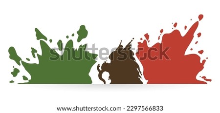 Mexico; flag; paint; splash; brushstroke; paintbrush; ink; stroke; splatter; stain; art; artist; tricolor; green; white; red; brown; eagle; Mexican; latin; latino; culture; Puebla; cinco de mayo; may;