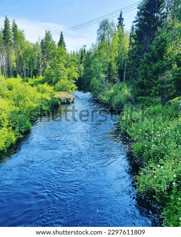 nature picture in sweden. Beautiful outdoor picture