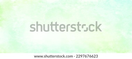 Japanese-style background with green, yellow, yellow-green gradation and Japanese paper-style texture. Vector illustration.