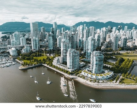This is an aerial shot of Vancouver during day light.