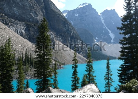 Moraine Lake in Banff Canada Royalty-Free Stock Photo #2297840873