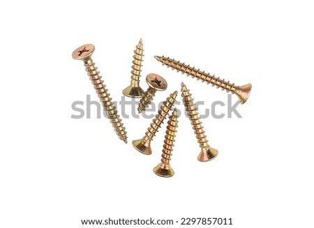 drywall screw, countersunk wood screw M3.5 M4 Royalty-Free Stock Photo #2297857011