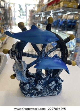 Beautiful Dolphin fish showpiece resin Royalty-Free Stock Photo #2297896295