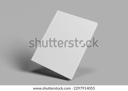 Book cover Mokcup template white background and solid cover  Royalty-Free Stock Photo #2297914055