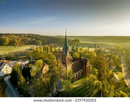 Basilica of the Nativity of the Blessed Virgin Mary in Gietrzwałd, Warmia and Mazury, Poland, Europe Royalty-Free Stock Photo #2297920201