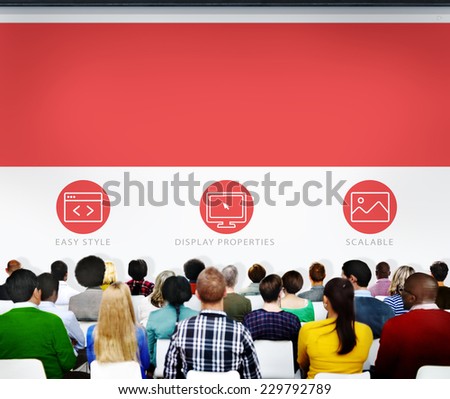 Group of People Seminar Web Page Concept