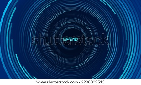 Abstract Circular Pattern Vector Background. Round Colorful Arcs Spiral Backdrop. Moving Circles. 3D Tunnel Depth Effect. Vector Illustration. Radial Speed Lines. Royalty-Free Stock Photo #2298009513