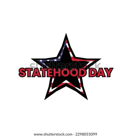 STAR STATEHOOD DAY VECTOR DESIGN SIMPLE