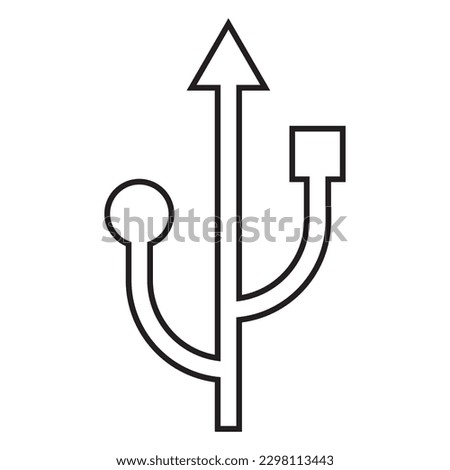 USB icon vector illustration symbol design