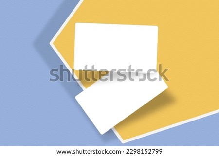 elegant white blank business card mockup on dark texture	