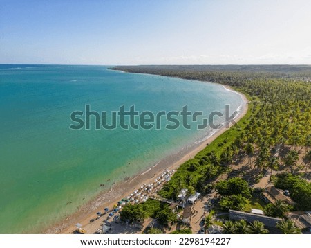 Aerial photo of Patacho beach in the city of Porto de Pedras, Alagoas, Brazil Royalty-Free Stock Photo #2298194227