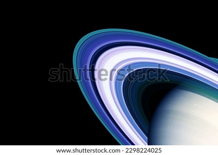 Rings of the planet Saturn. Elements of this image furnished NASA. High quality photo