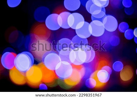 Abstract Multi Colored Bokeh Background