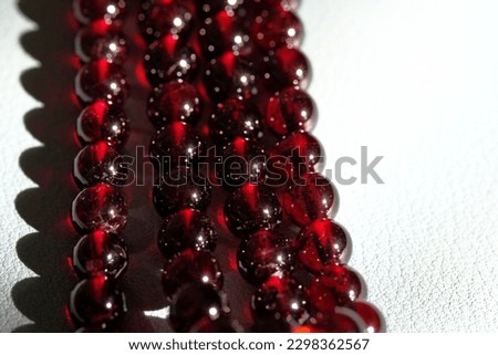Natural pyrope garnet. For making jewelry. Royalty-Free Stock Photo #2298362567