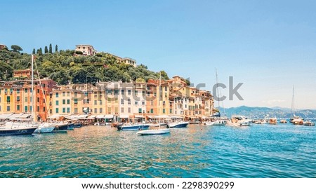 Portofino village on the Italian Riviera Royalty-Free Stock Photo #2298390299