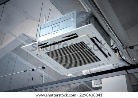 Central air conditioner indoor hanging Royalty-Free Stock Photo #2298438041