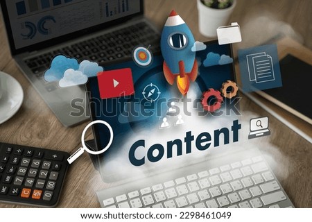 content marketing Content Data Blogging Media Publication Information Vision Concept Social Business Internet Strategy Advertising SEO Royalty-Free Stock Photo #2298461049