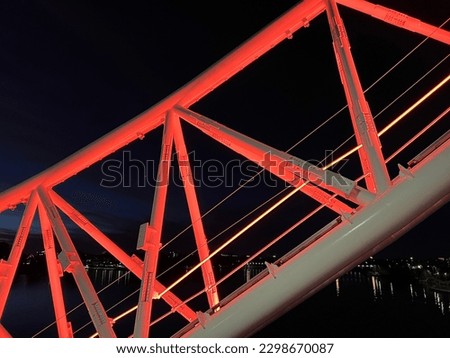 Architectural design of the bridge at the optus stadium in Perth WA