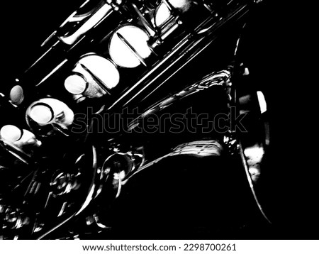 Abstract and contemporary saxophone scene Royalty-Free Stock Photo #2298700261