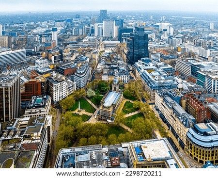 Aerial view of Birmingham, a major city in England’s West Midlands region, with multiple Industrial Revolution-era landmarks, UK Royalty-Free Stock Photo #2298720211