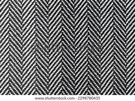 Black and white chevron motif