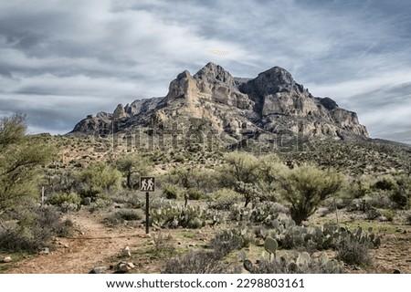 Photo of Picket Post mountain in Superior Arizona Royalty-Free Stock Photo #2298803161