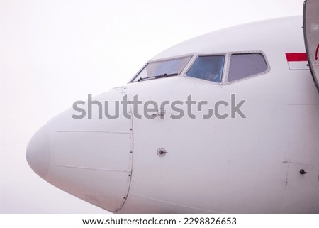 Picture Of The Muzzle Of The Plane And The Pilot In It