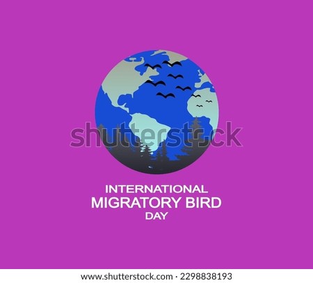 world migratory bird day poster template vector stock.vector