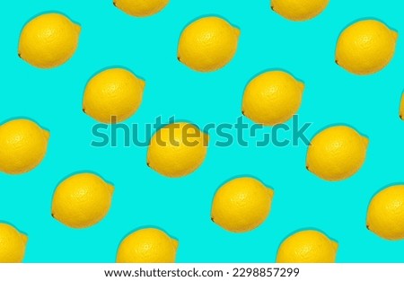 Lemons on a colored background. Vegan Nutrition. Healthy eating. Background. Fruits. pattern. Copy Space