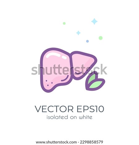Cute colorful clipart isolated on white