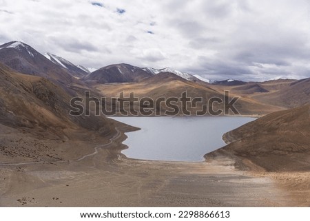 Mirpal Tso is a beautiful lake nestled between the barren mountains of Changthang.  This lake is located on the way from Pangong Lake to Tso Moriri, Ladakh, India