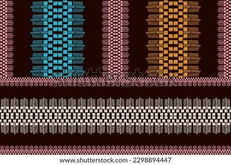 Ethnic ikat seamless pattern, African style, Abstract vector, Chevron embroidery, Paisley embroidery, Navajo aboriginal pattern, Aztec and tribal motifs, geometric pattern, Vector hand drawn style.