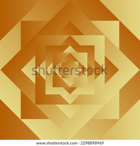 Abstract gradient background with brown gingham and rhombus motifs