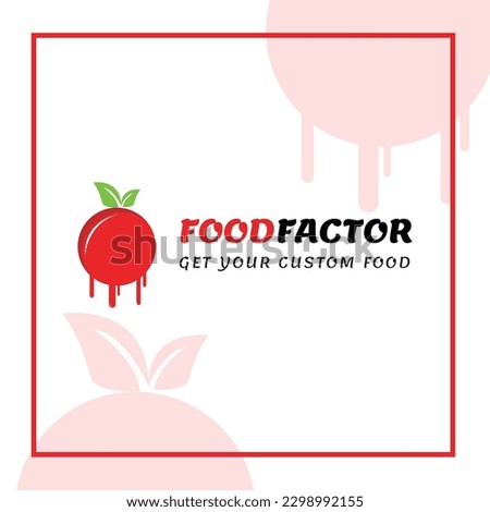 Food logo template design Vector graphic design
