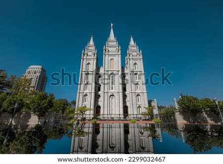 The Mormon Cathedral in Salt Lake City
