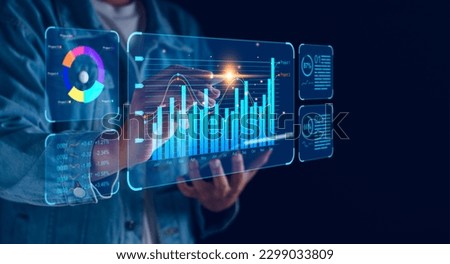 KPI key performance indicator business technology concept. Business executives use business news metrics to measure success against planned targets, Improving business process efficiency. Royalty-Free Stock Photo #2299033809