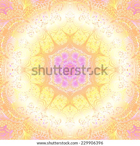 Rectangular colorful ornament for design and background