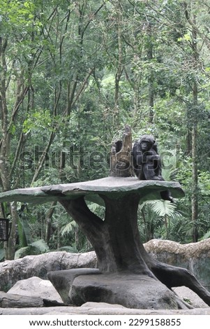 A lonely animal that found on Indonesia Zoo. It waiting for a true love.