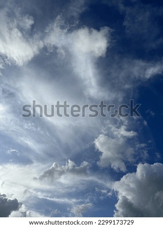 Beautiful cloud sky taken by mobile phone